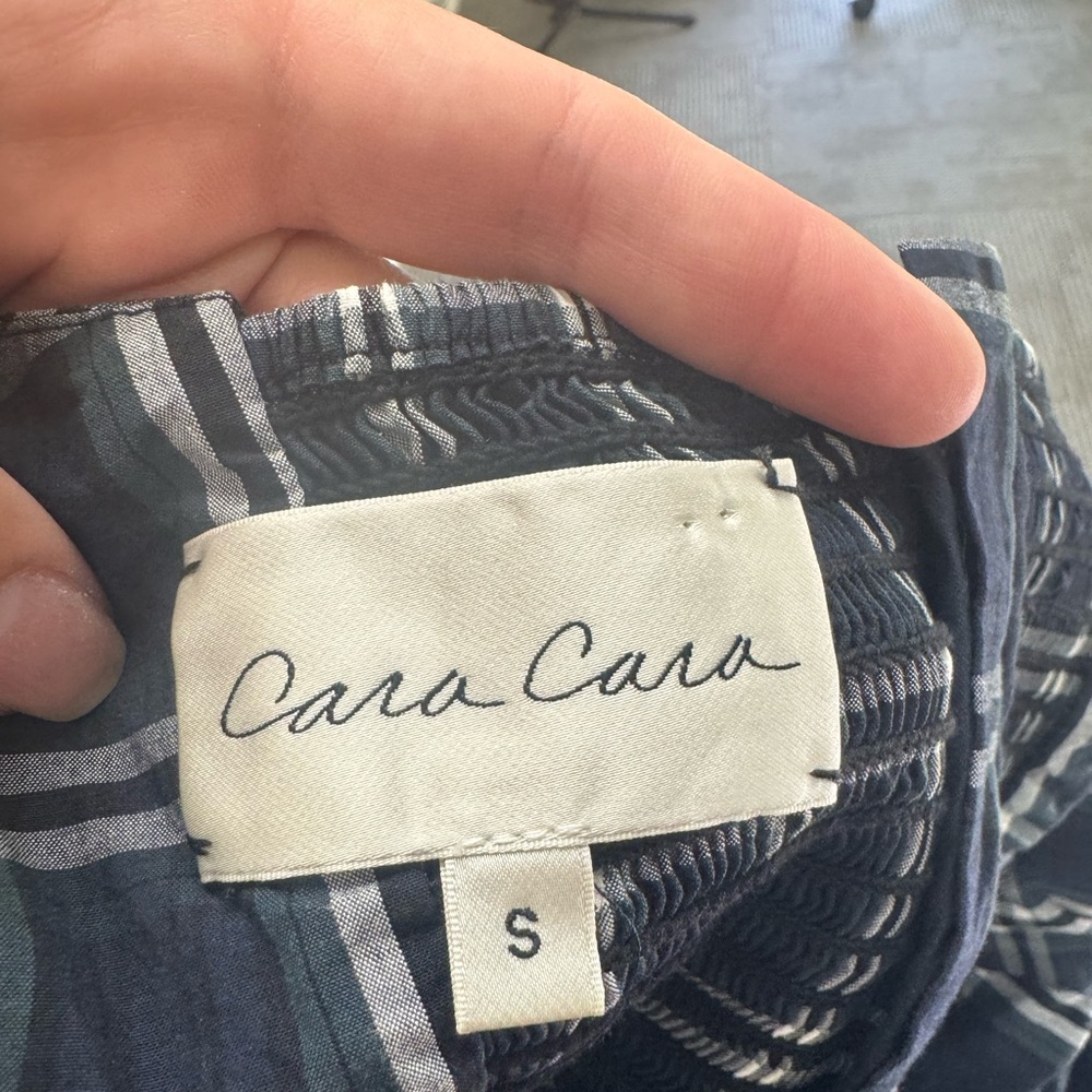 Cara Cara Jenna Plaid 100% Cotton Crop Top, size S - Picture 5 of 6